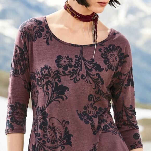 Peruvian Connection Paisley Tunic Small - Picture 2 of 11